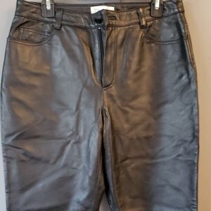 Spiegel Black Leather Pants